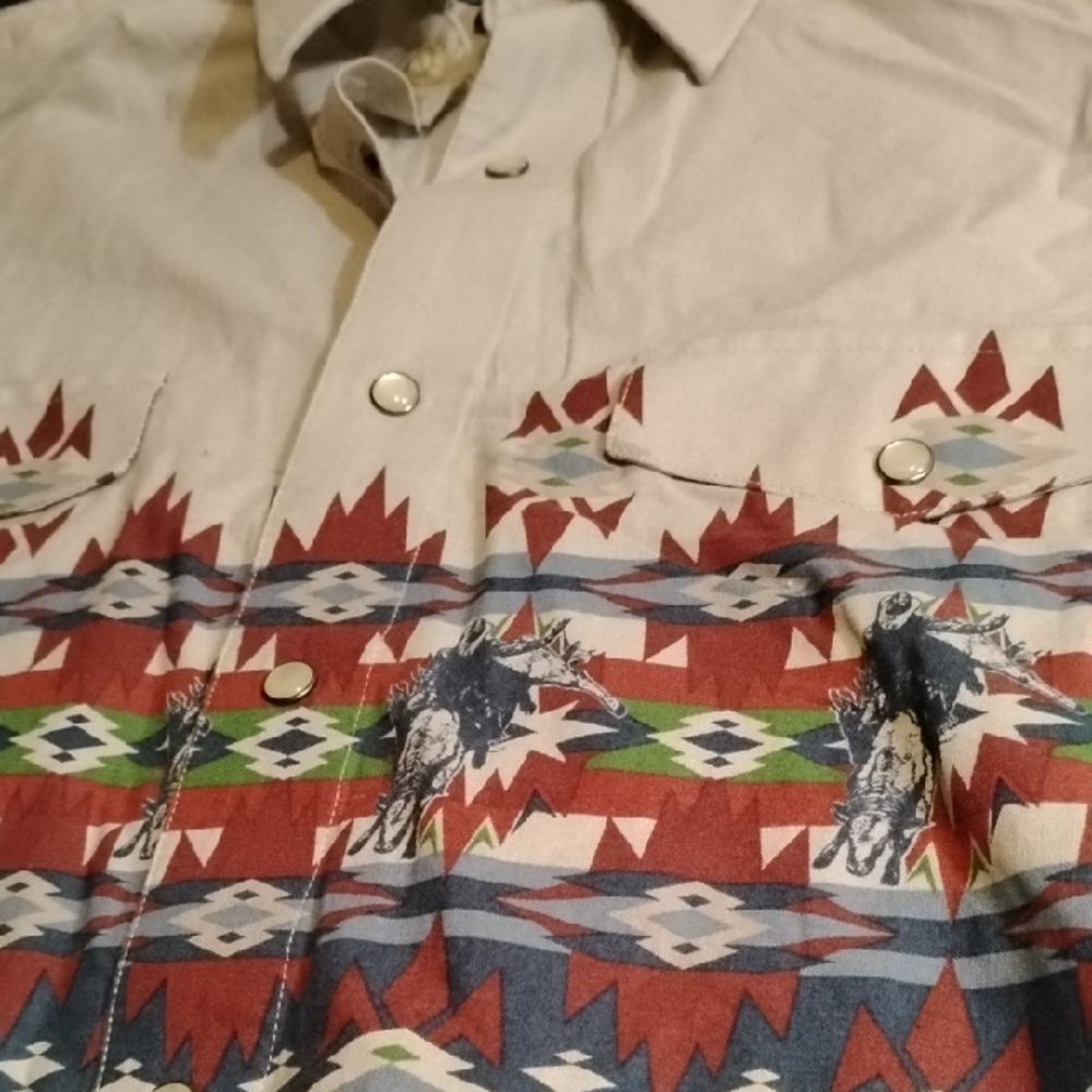 Men's Western Pattern Dress Shirt